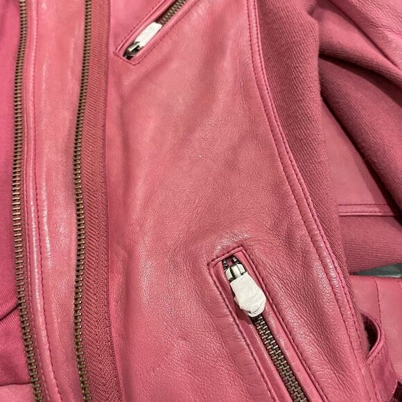 New Free People We The Free Cora Leather Jacket Size XS - Picture 12 of 12